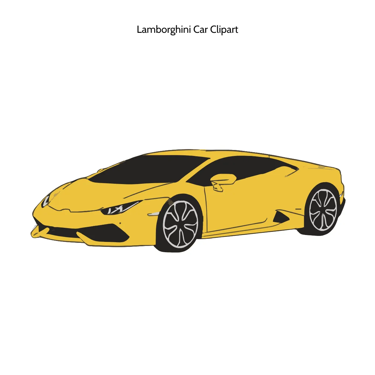 Free Lamborghini Car Vector Clipart (PNG, SVG) to Edit Online