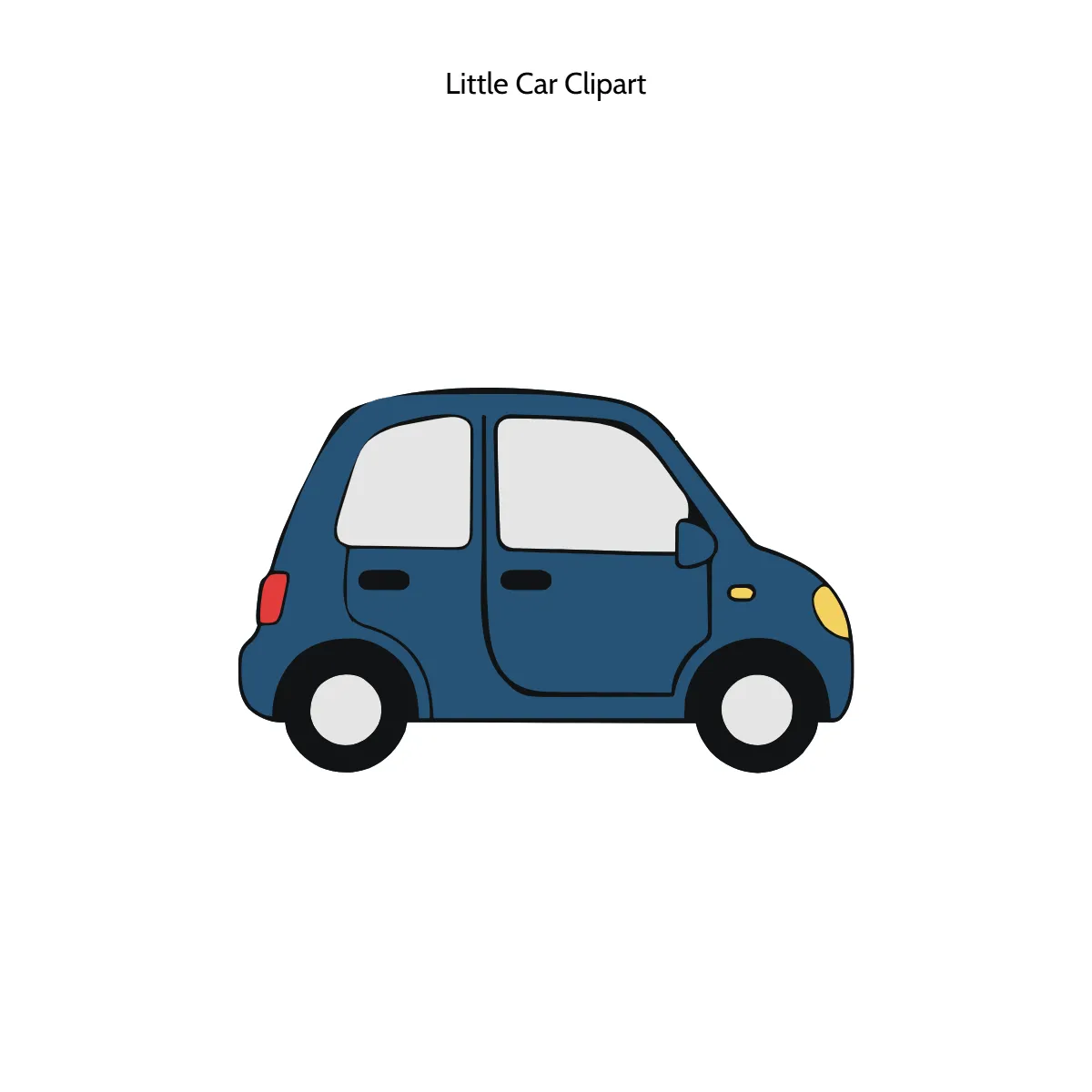 Free Little Car Vector Clipart (PNG, SVG) to Edit Online