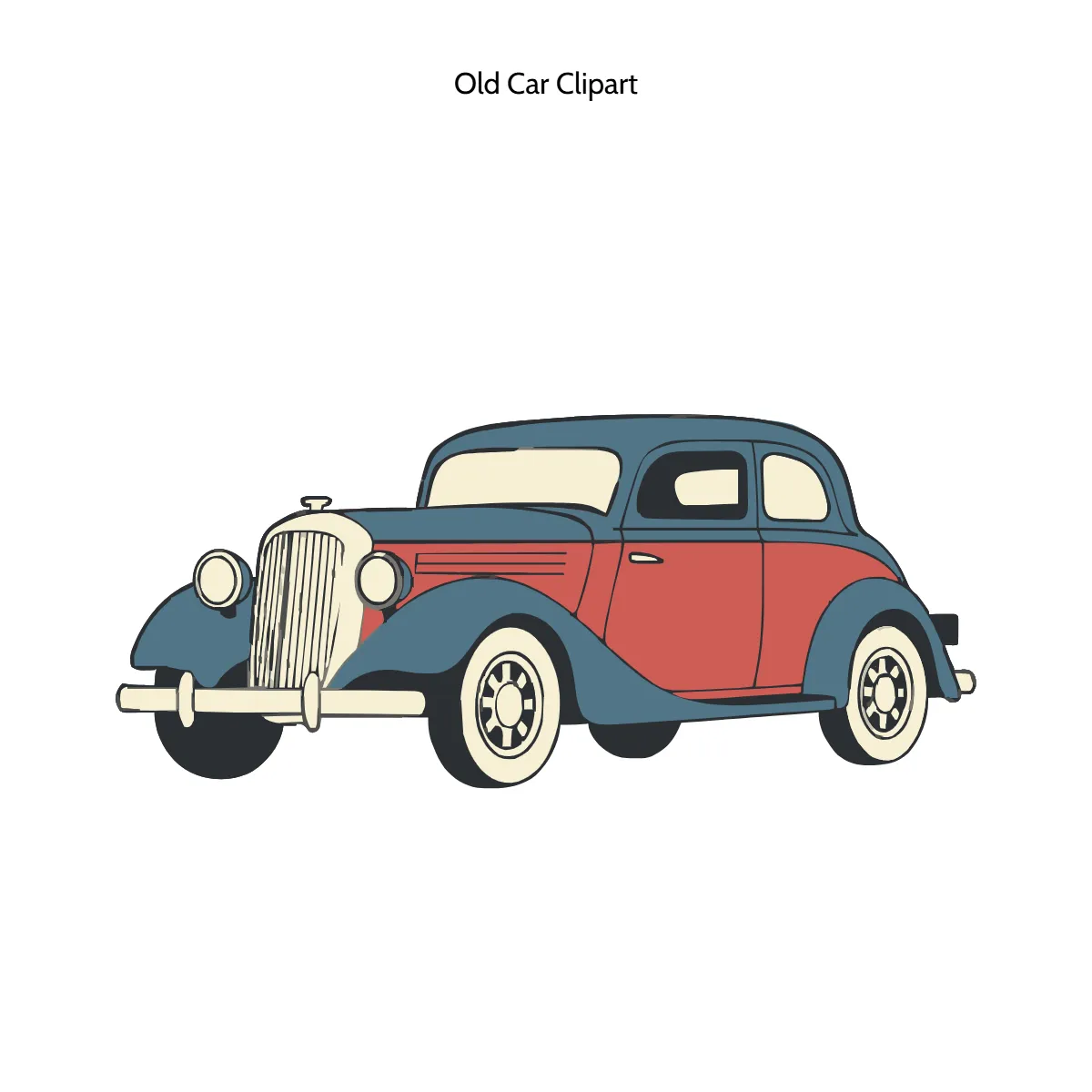 Free Old Car Vector Clipart (PNG, SVG) to Edit Online