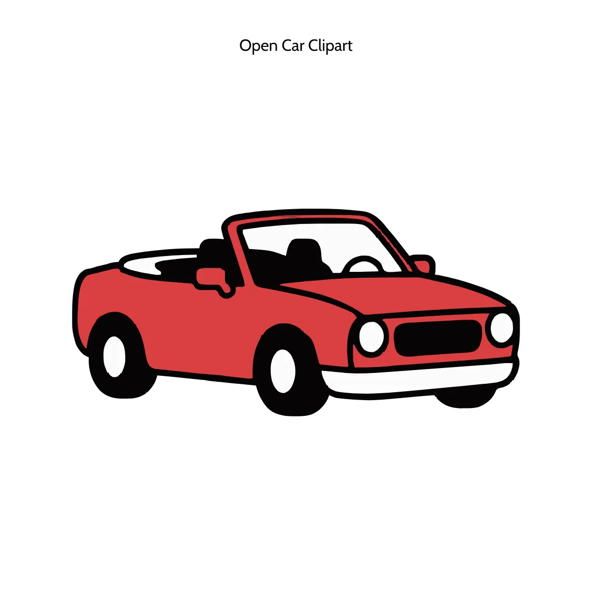 Free Open Car Vector Clipart (PNG, SVG) to Edit Online