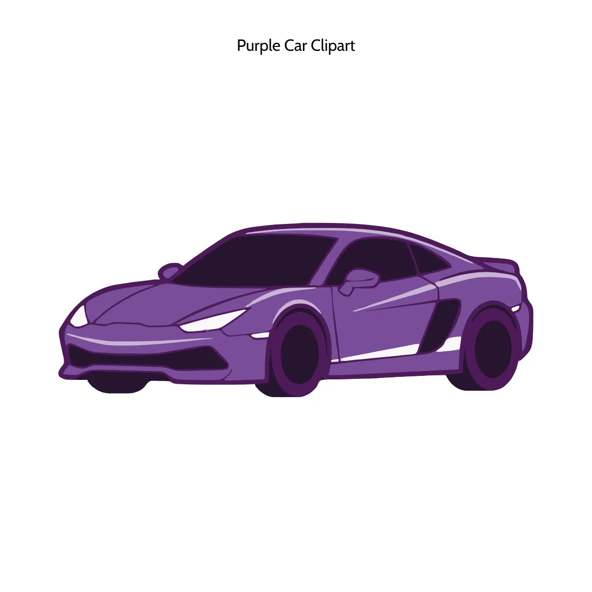 Free Purple Car Vector Clipart (PNG, SVG) to Edit Online