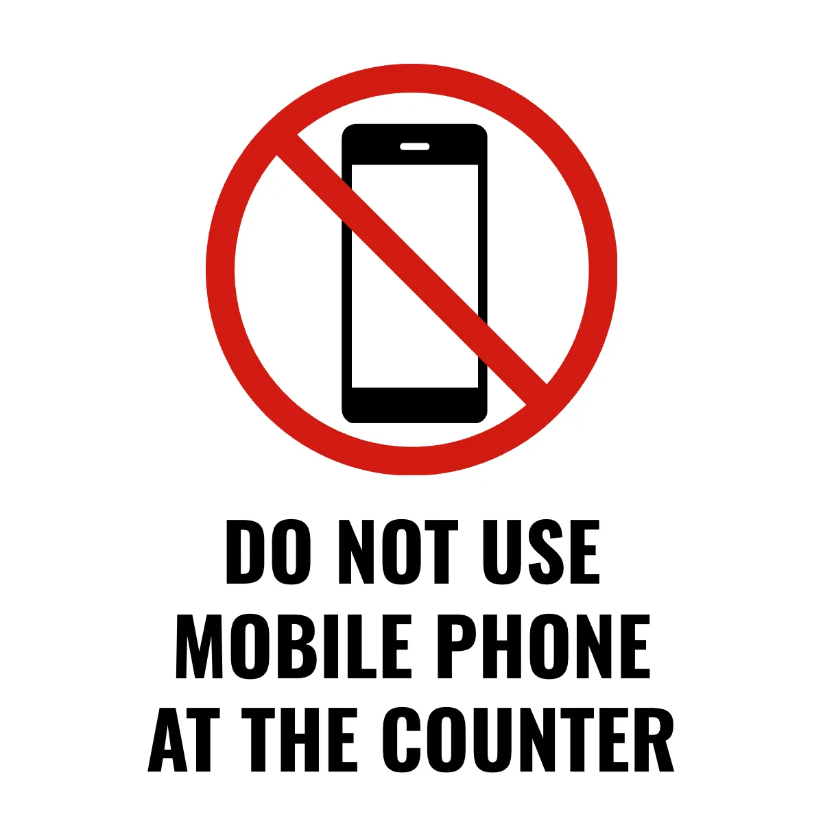 Free No Mobile Phones Finance Sign Template to Edit Online