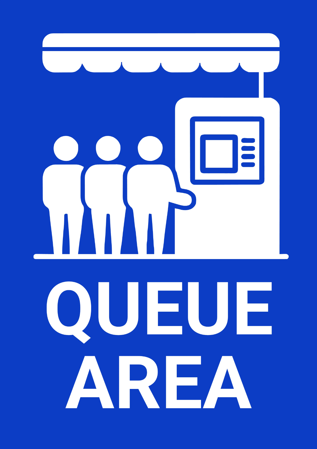 Free Queue Area Finance Sign Template to Edit Online
