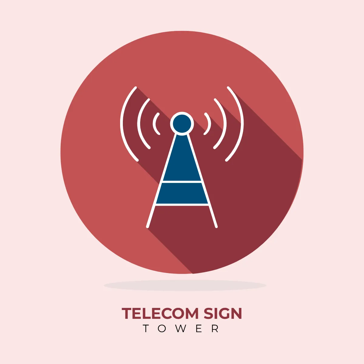 Free Telecom Tower Sign Clip Art Template to Edit Online