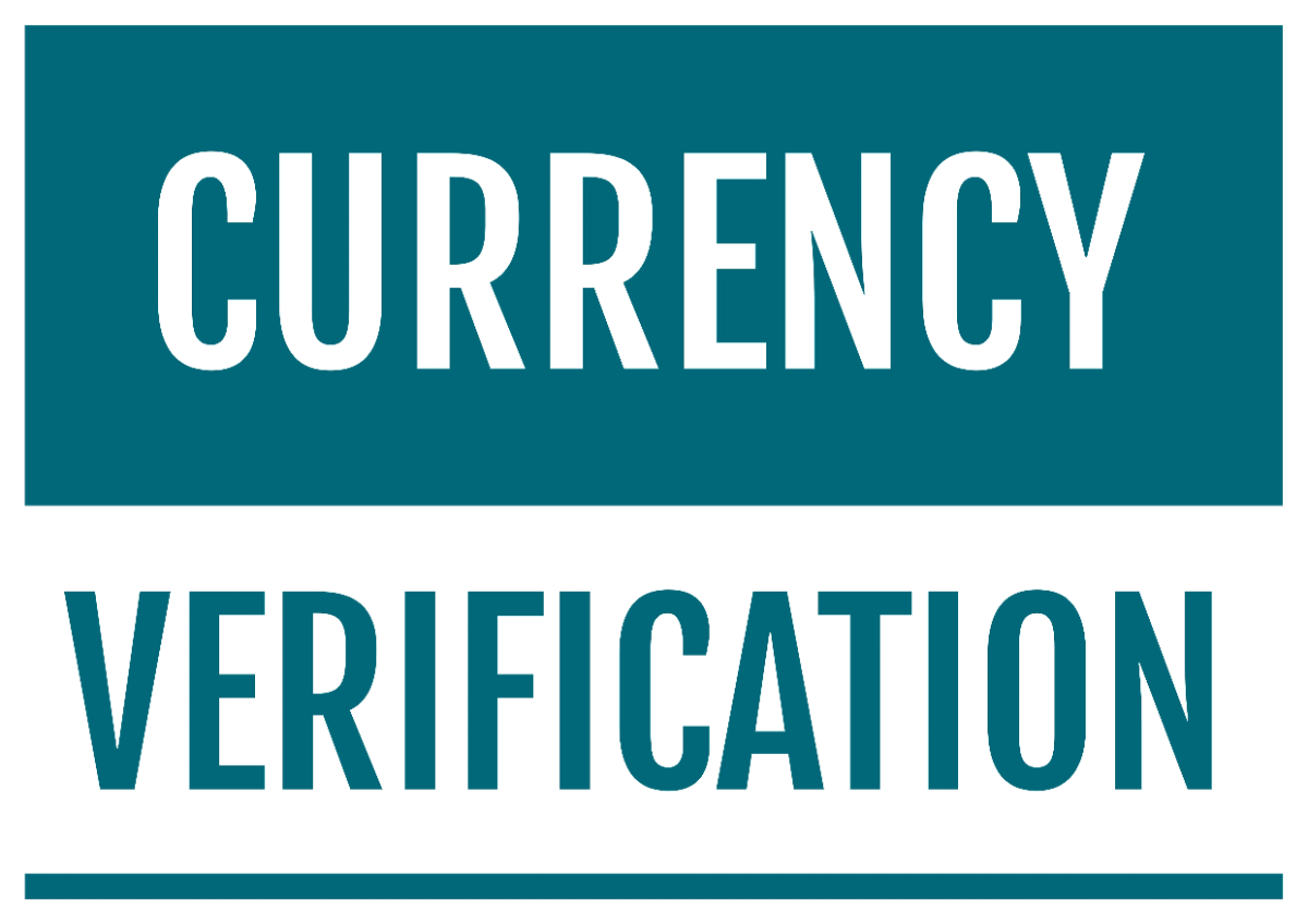 Free Currency Verification Finance Sign Template to Edit Online