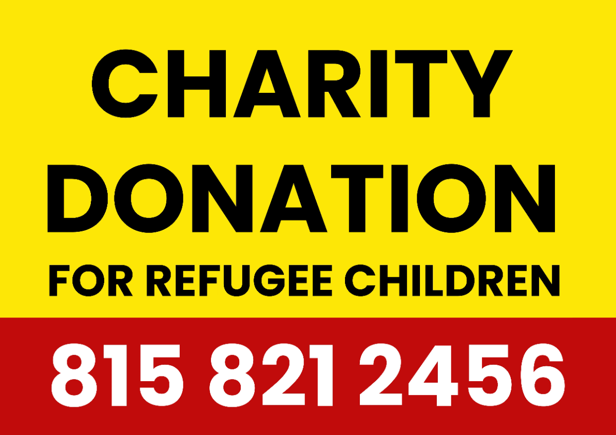 Free Nonprofit Yard Sign Template to Edit Online