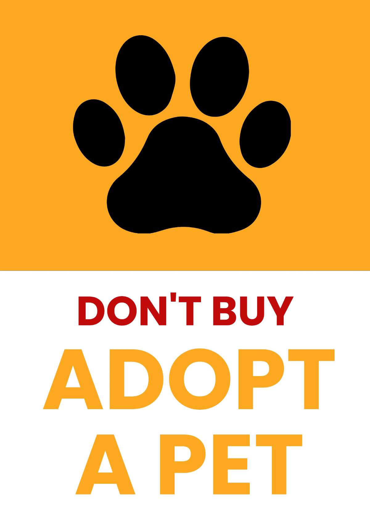 Free Pet Adoption Sign Template to Edit Online