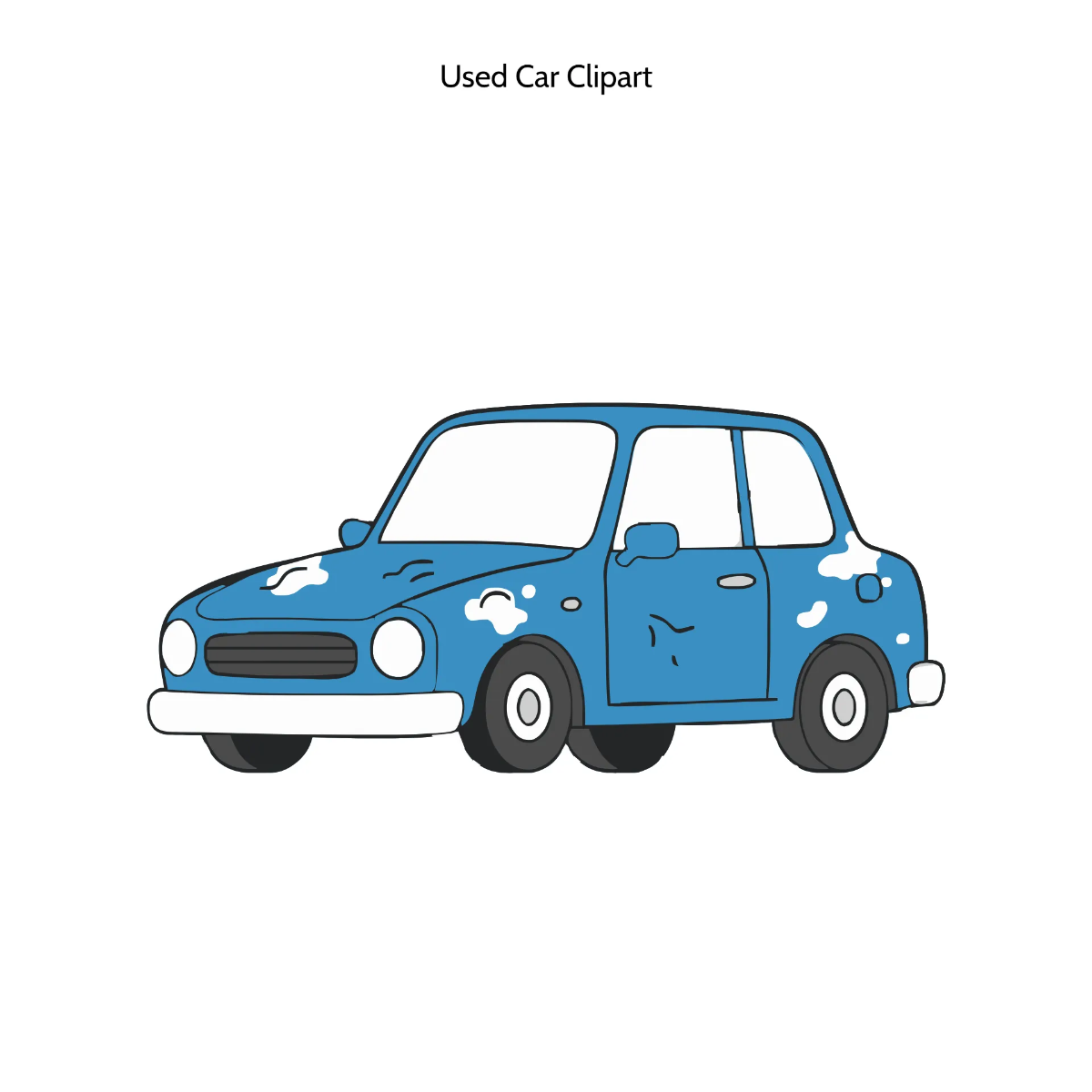 Free Used Car Vector Clipart (PNG, SVG) to Edit Online