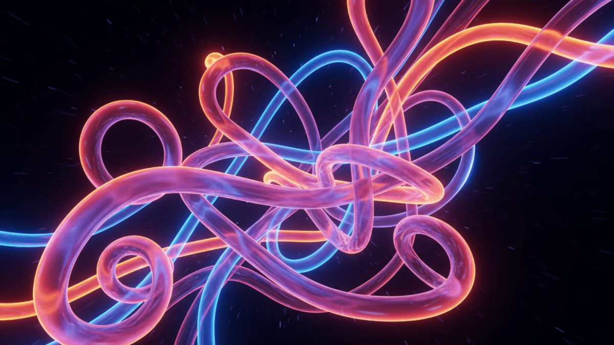 Free Neon Abstract Background Template to Edit Online