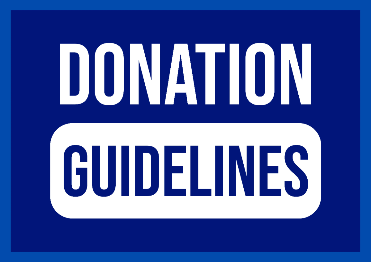 Free Donation Guidelines Sign Template to Edit Online