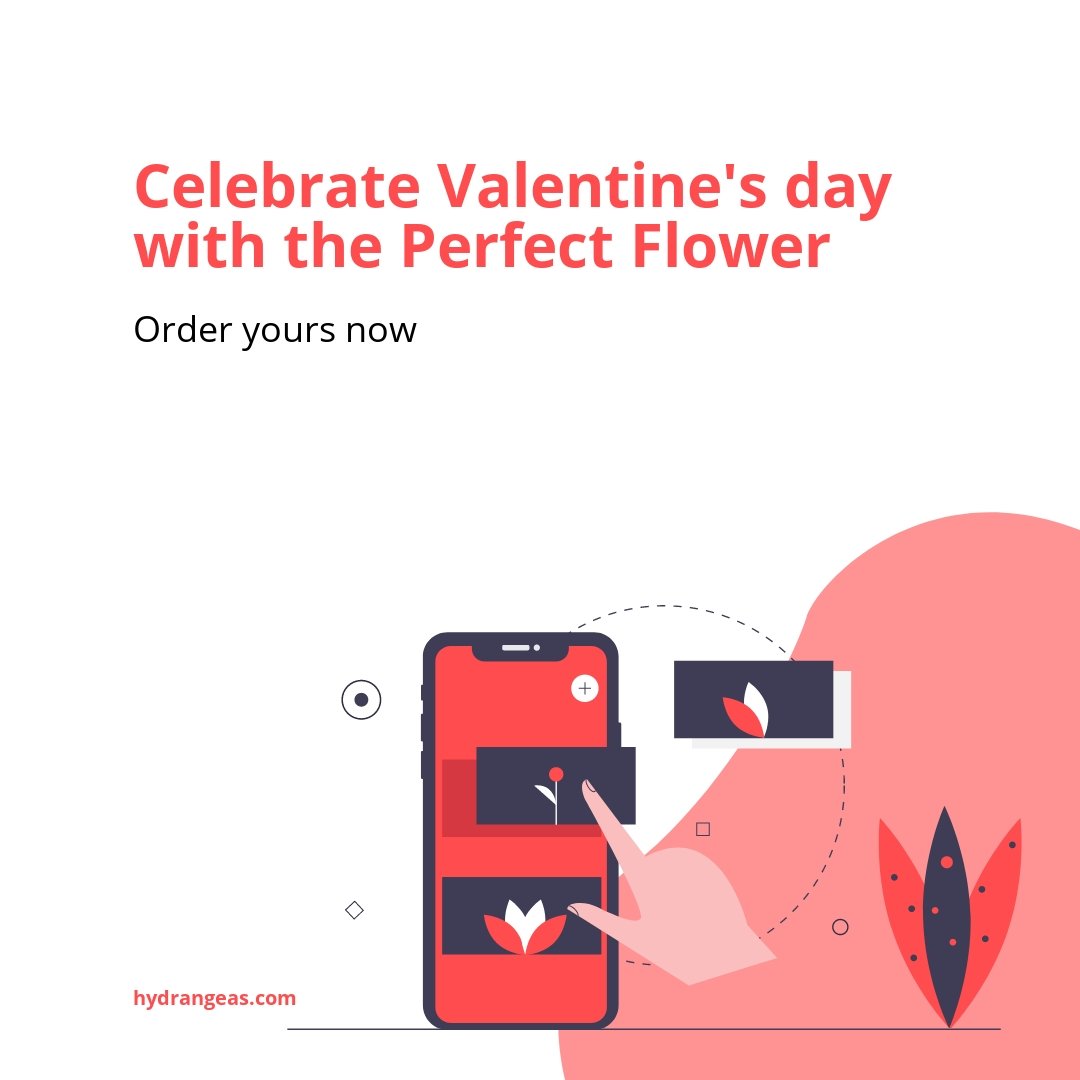 Free Floral Valentine's Day Instagram Post Template