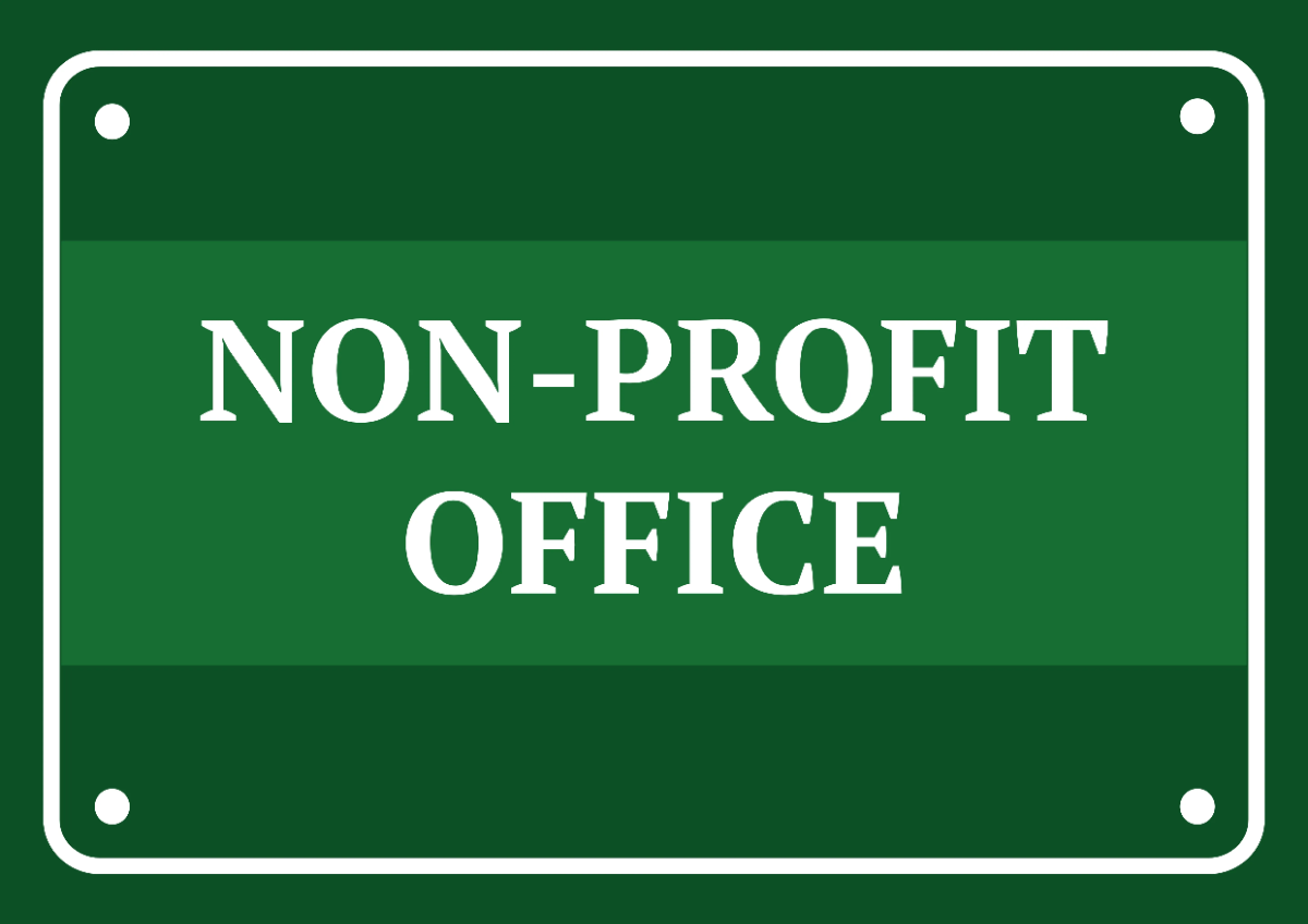 Free Non-Profit Office Sign Template to Edit Online