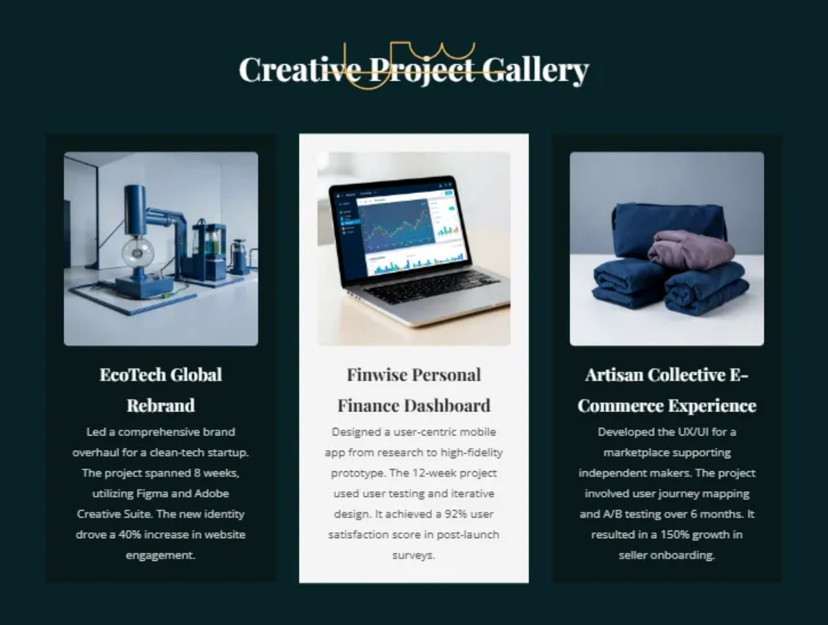 Free Designer Portfolio Template to Edit Online