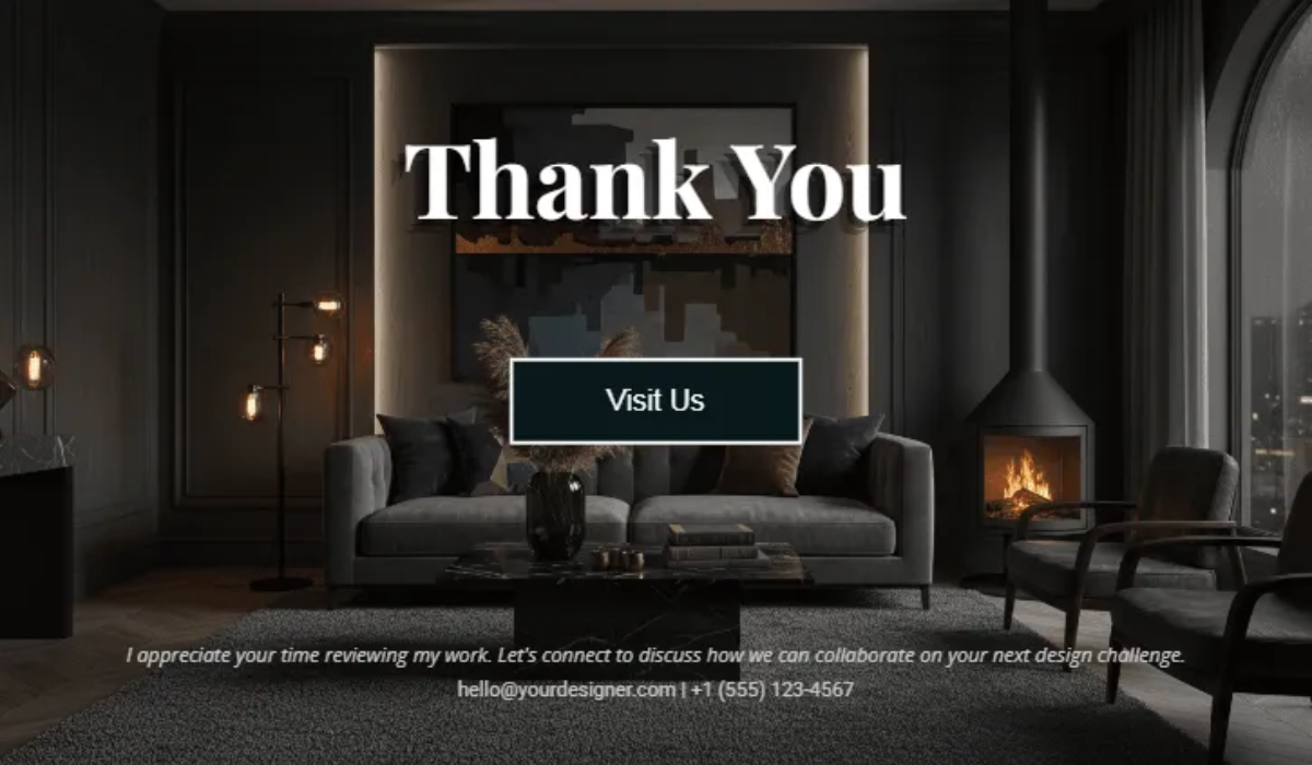 Free Designer Portfolio Template to Edit Online
