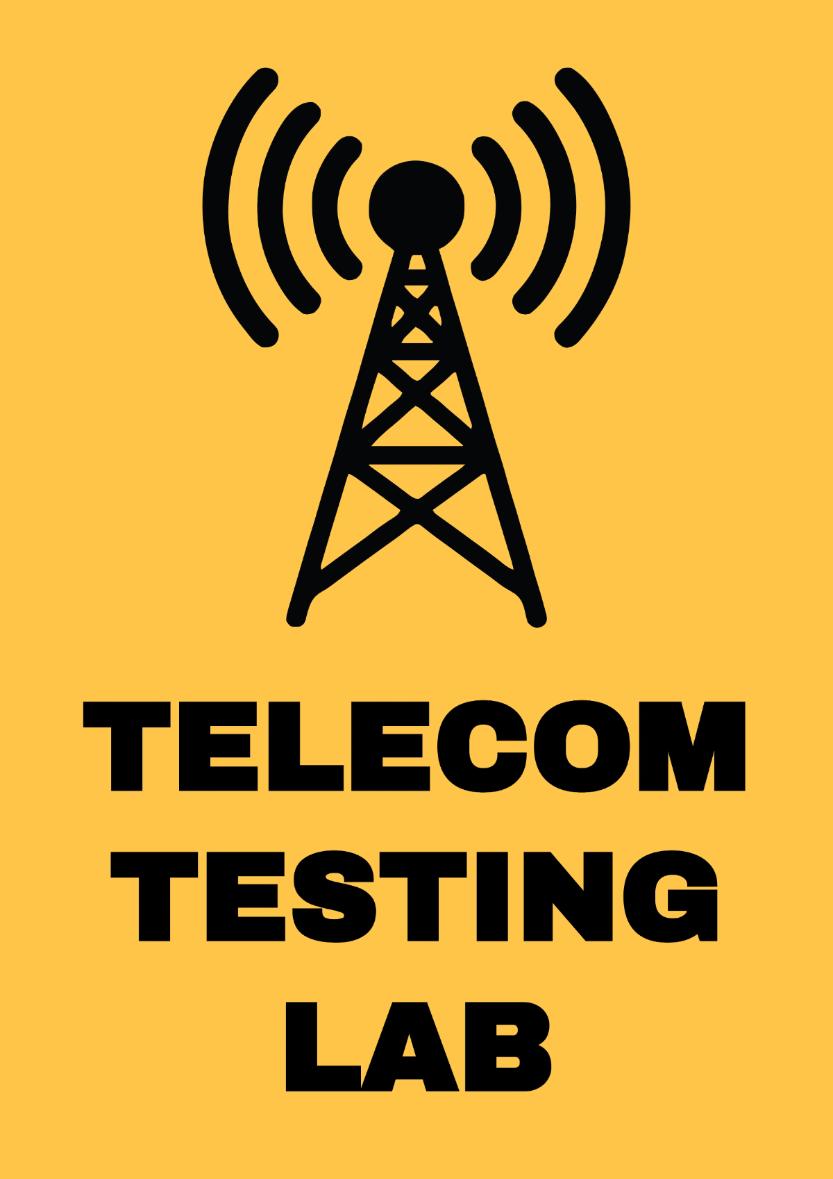 Free Telecom Testing Lab Sign Template to Edit Online