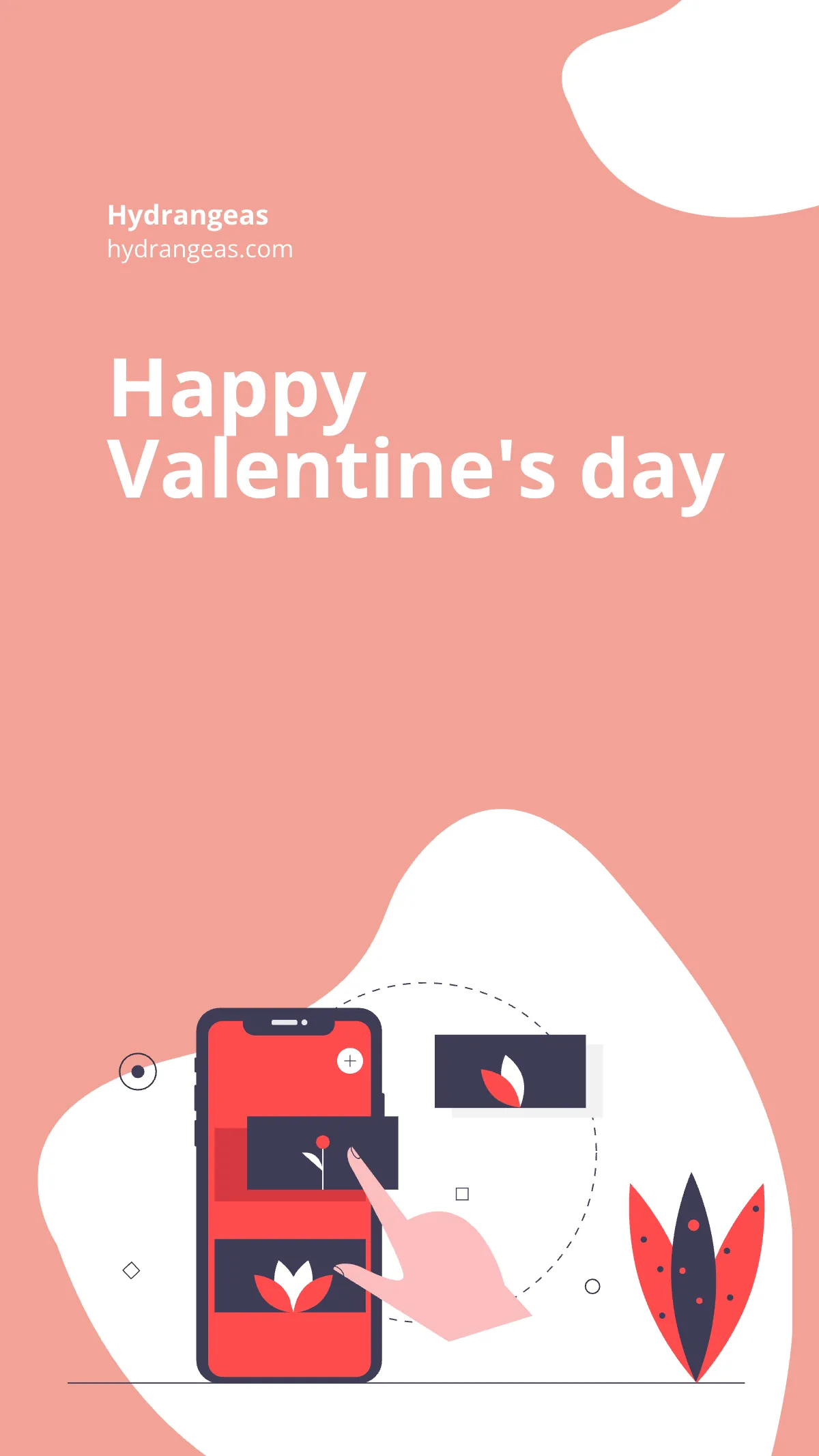 Free Floral Valentine's Day Instagram Story Template to Edit Online