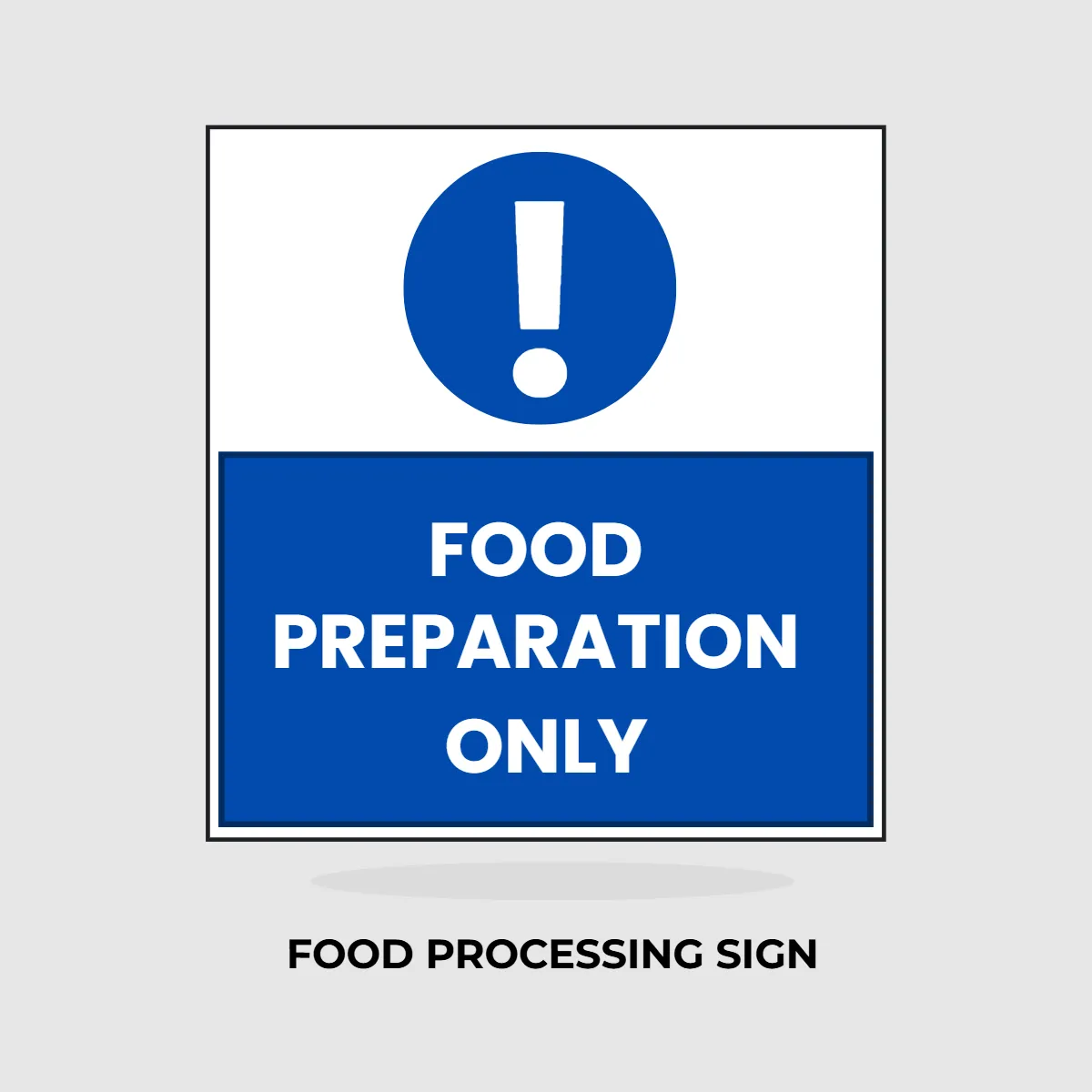 Free Food Processing Preparation Sign Clip Art Template to Edit Online