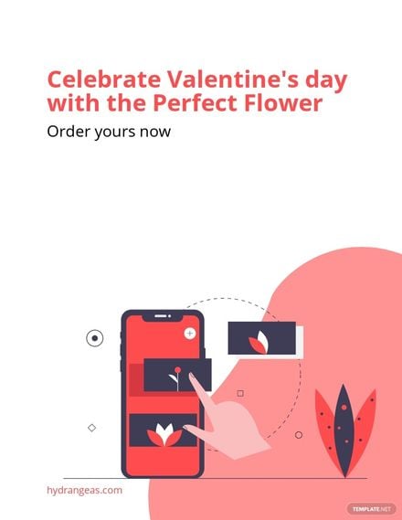 Floral Valentine's Day Flyer Template.jpe