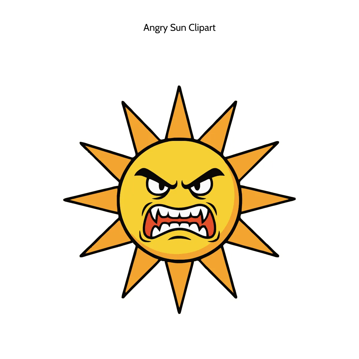 Free Angry Sun Vector Clipart (PNG, SVG) to Edit Online Free Angry Sun Vector Clipart (PNG, SVG) to Edit Online