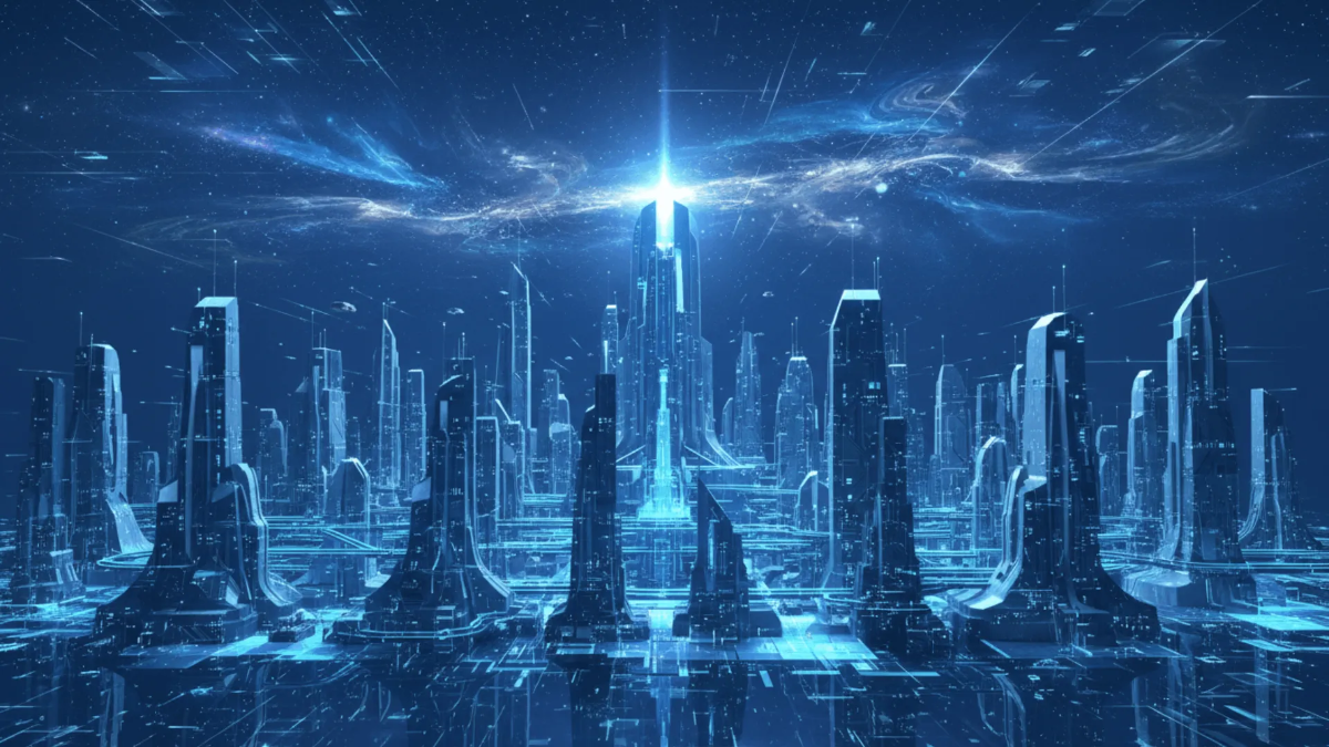 Free Futuristic 3D Shape Background Template to Edit Online