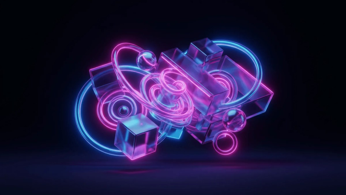 Free Neon Glow 3D Background Template to Edit Online