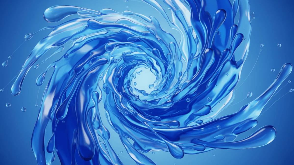 Free Liquid 3D Shape Background Template to Edit Online