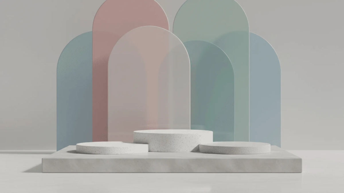 Free Modern 3D Podium Background Template to Edit Online