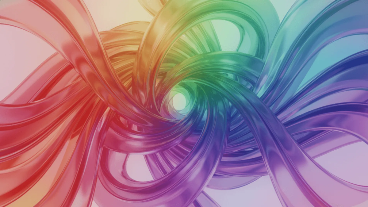 Dynamic 3D Flow Shape Background Template to Download