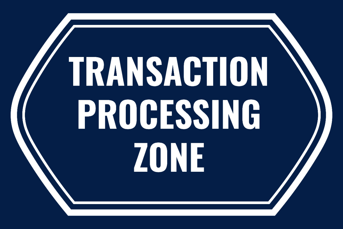 Free Transaction Processing Zone Finance Sign Template to Edit Online