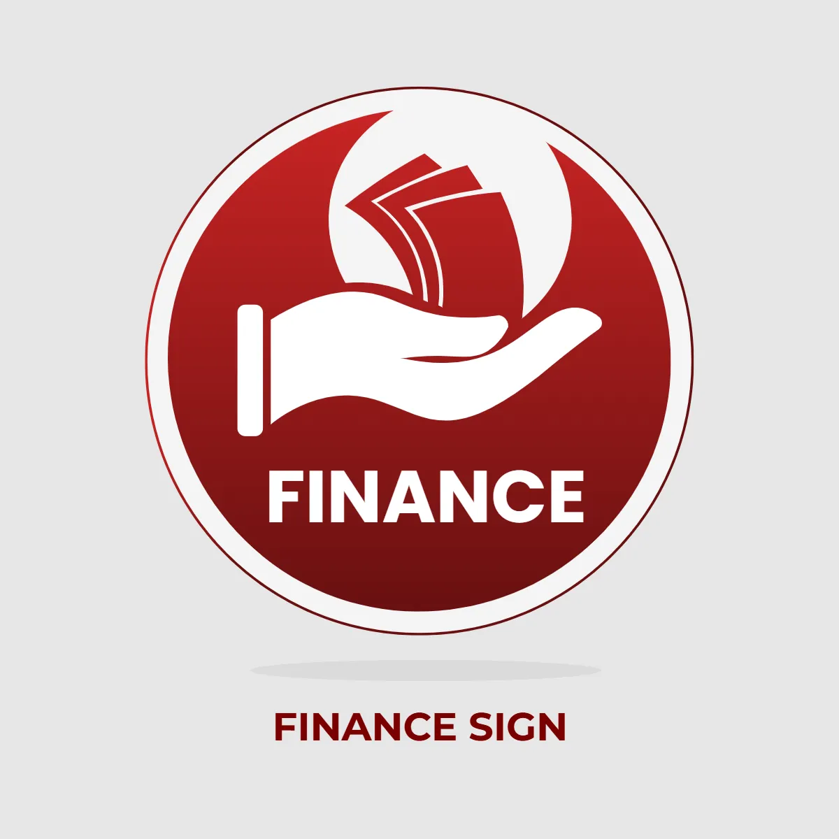 Finance Sign Clip Art Template
