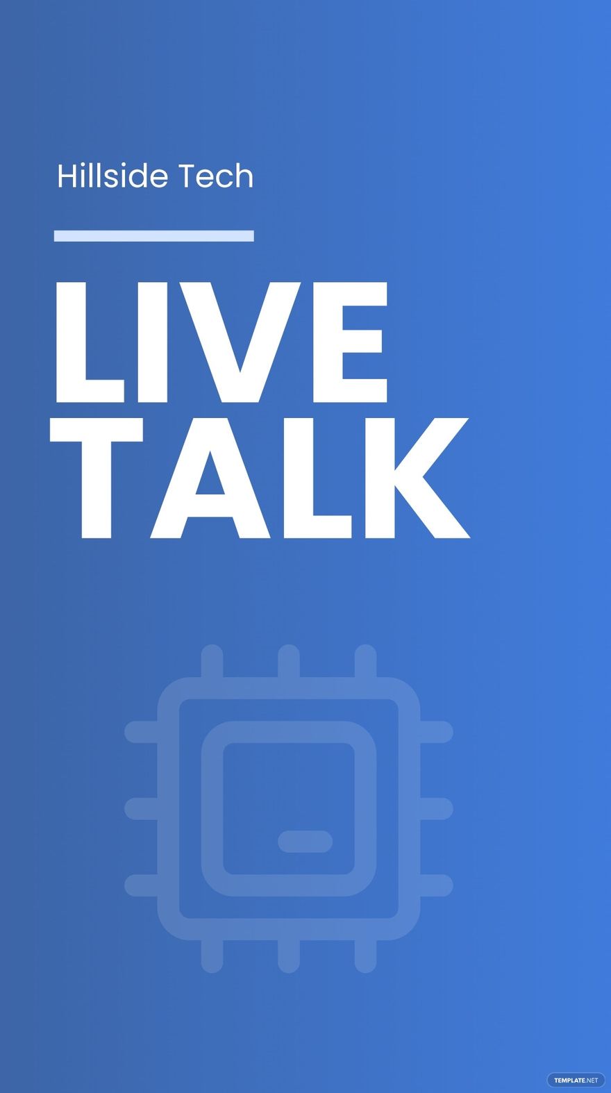 Live Talk Linkedin Story Template
