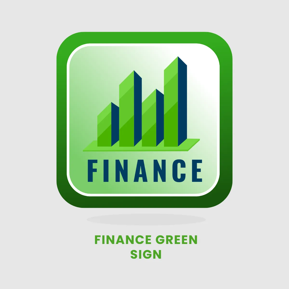 Free Finance Green Sign Clip Art Template to Edit Online