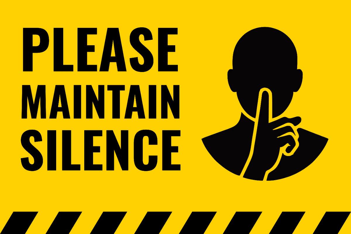 Free Maintain Silence Finance Sign Template to Edit Online