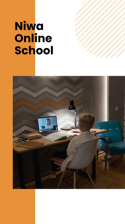 Free Online School Linkedin Story Template to Edit Online