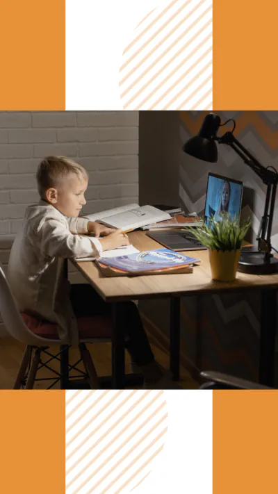 Free Online School Linkedin Story Template to Edit Online