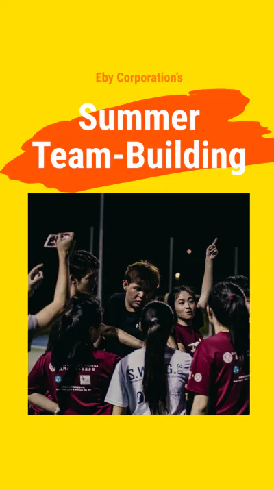 Free Team Event Linkedin Story Template to Edit Online