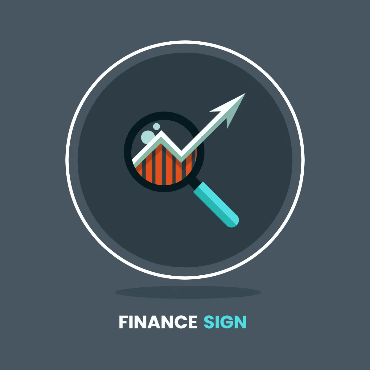 Free Finance Network Sign Clip Art Template to Edit Online