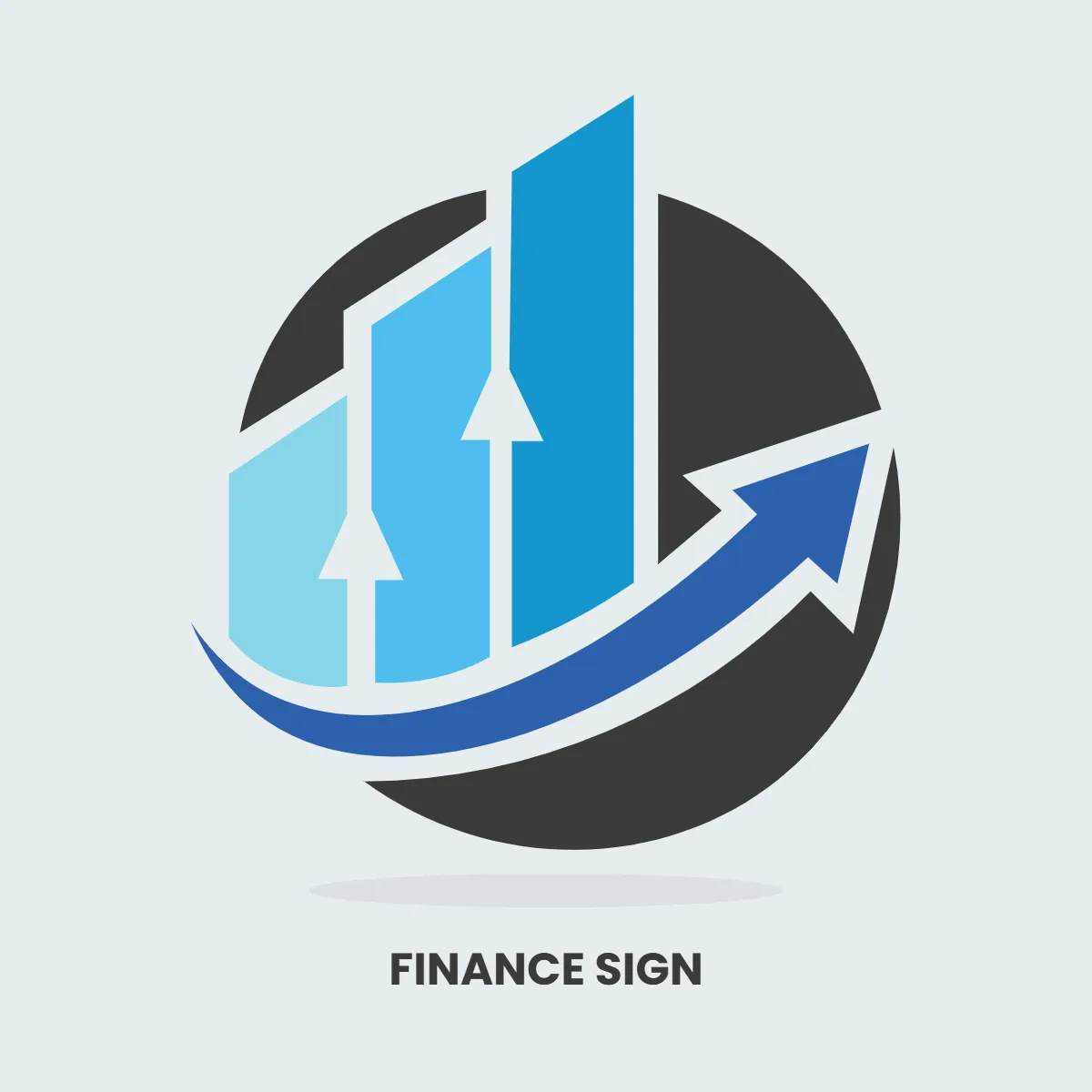 Free Finance Simple Sign Clip Art Template to Edit Online