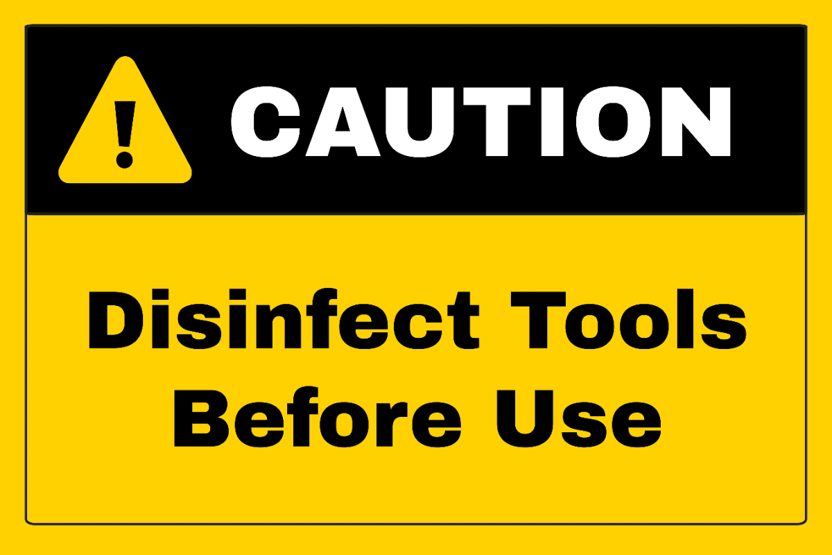 Free Disinfect Tools Before Use Sign Template to Edit Online