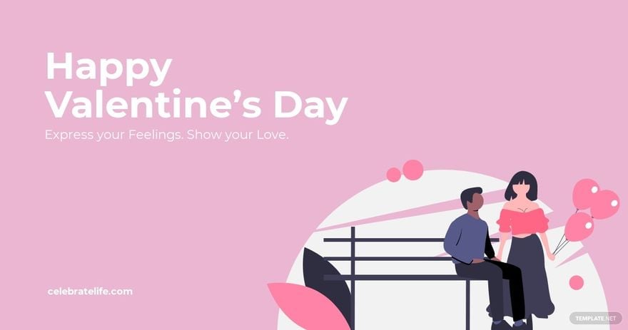 Happy Valentine's Day Facebook Post Template