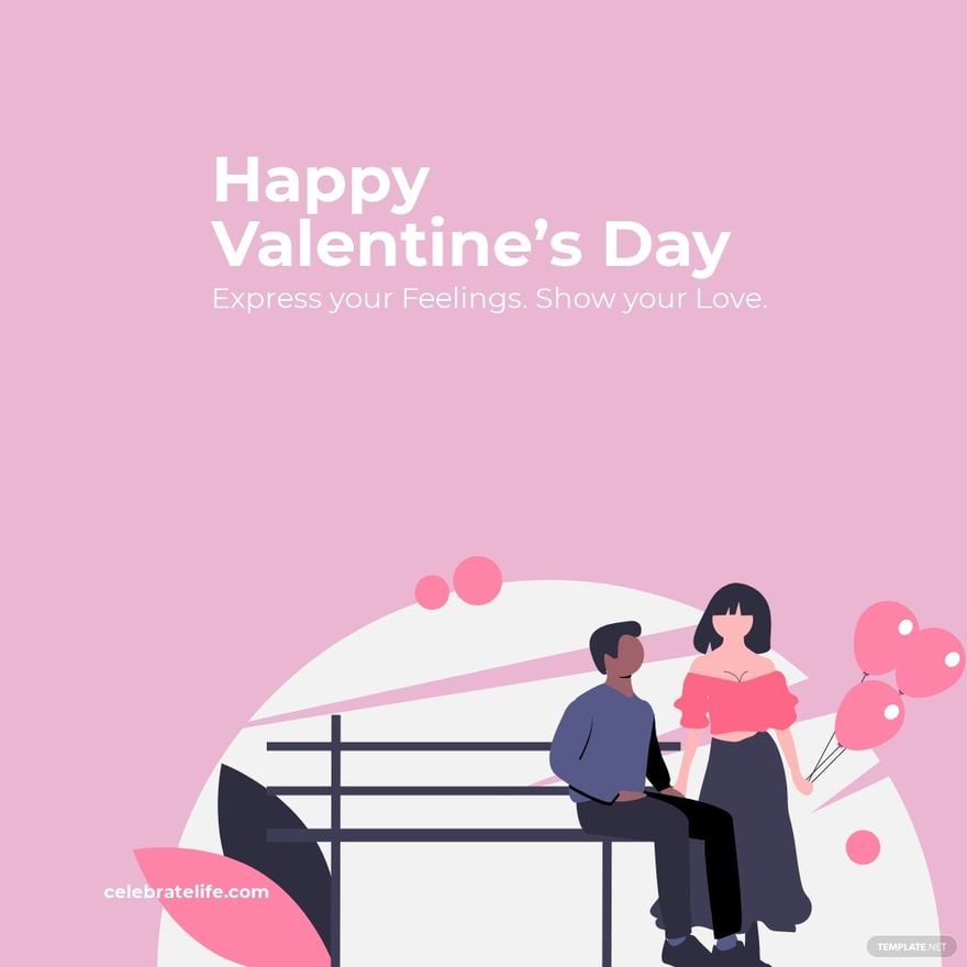 Happy Valentine's Day Instagram Post Template