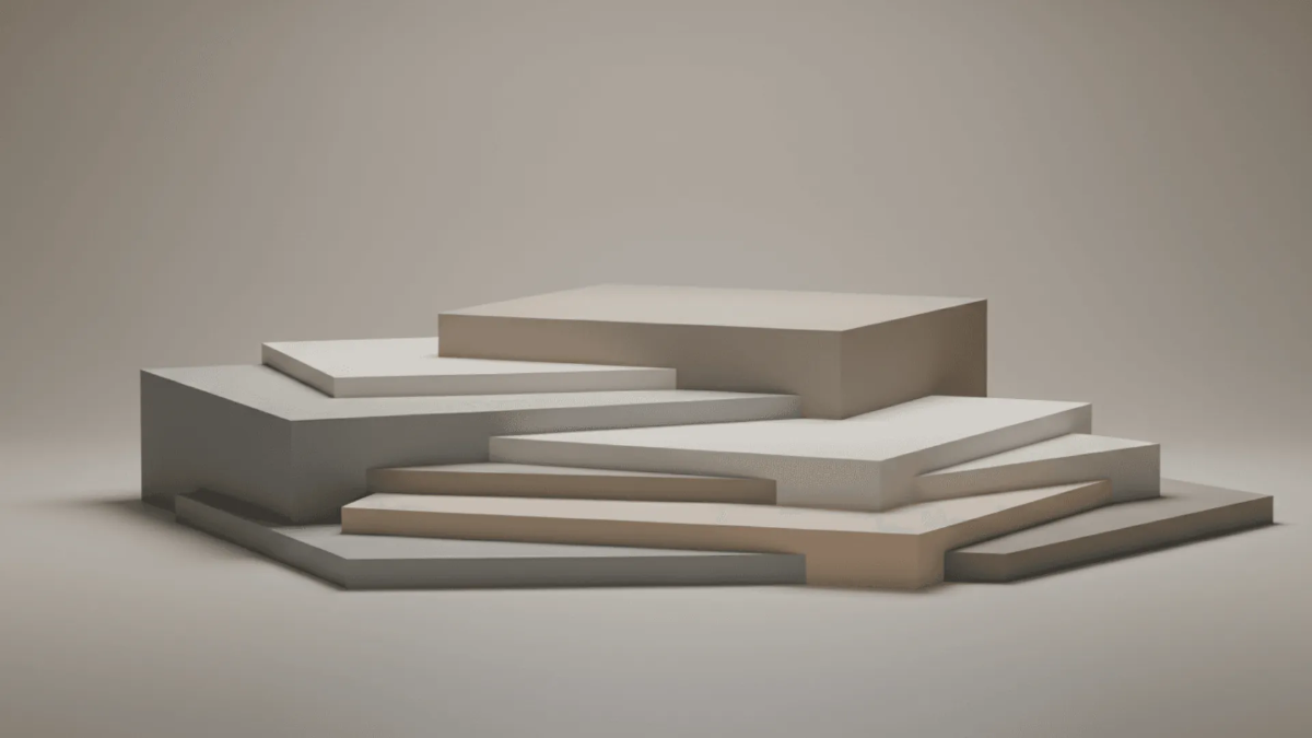 Free 3D Abstract Platform Background Template to Edit Online