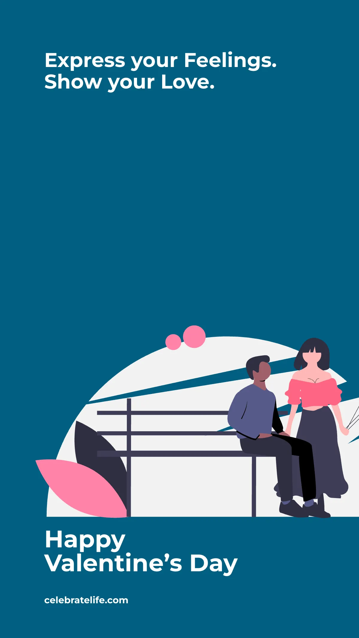 Free Happy Valentine's Day Instagram Story Template to Edit Online