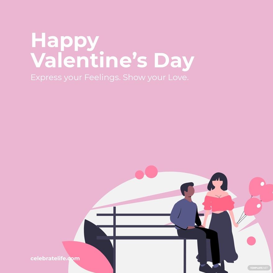Free Happy Valentine's Day Linkedin Post Template
