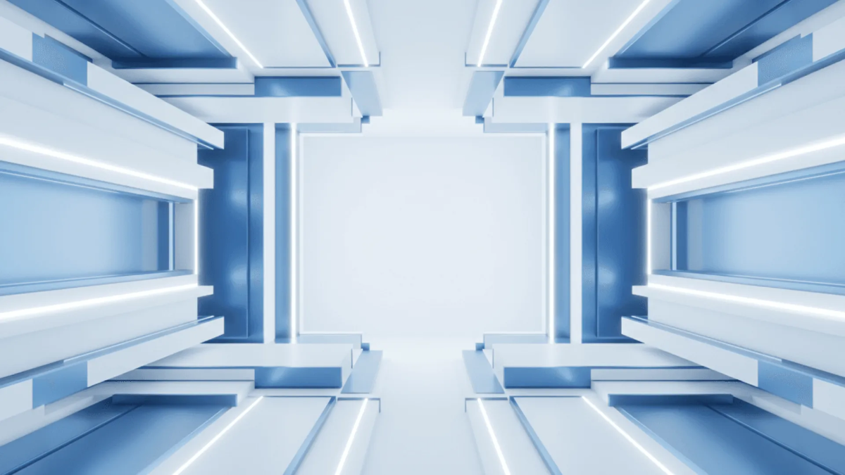 Free 3D Clean Tech Background Template to Edit Online