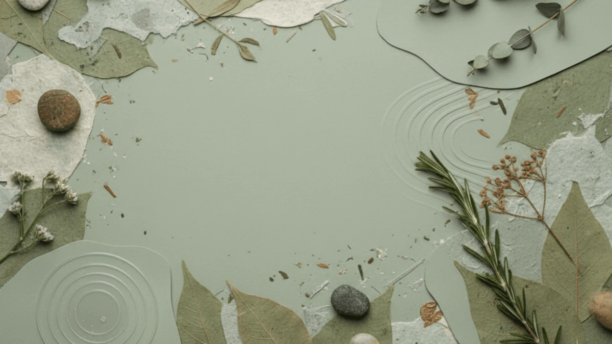 Free Sage Green Eco Aesthetic Background Template to Edit Online