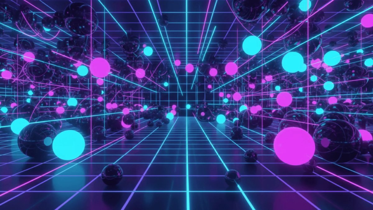 Free 3D Neon Sphere Background Template to Edit Online
