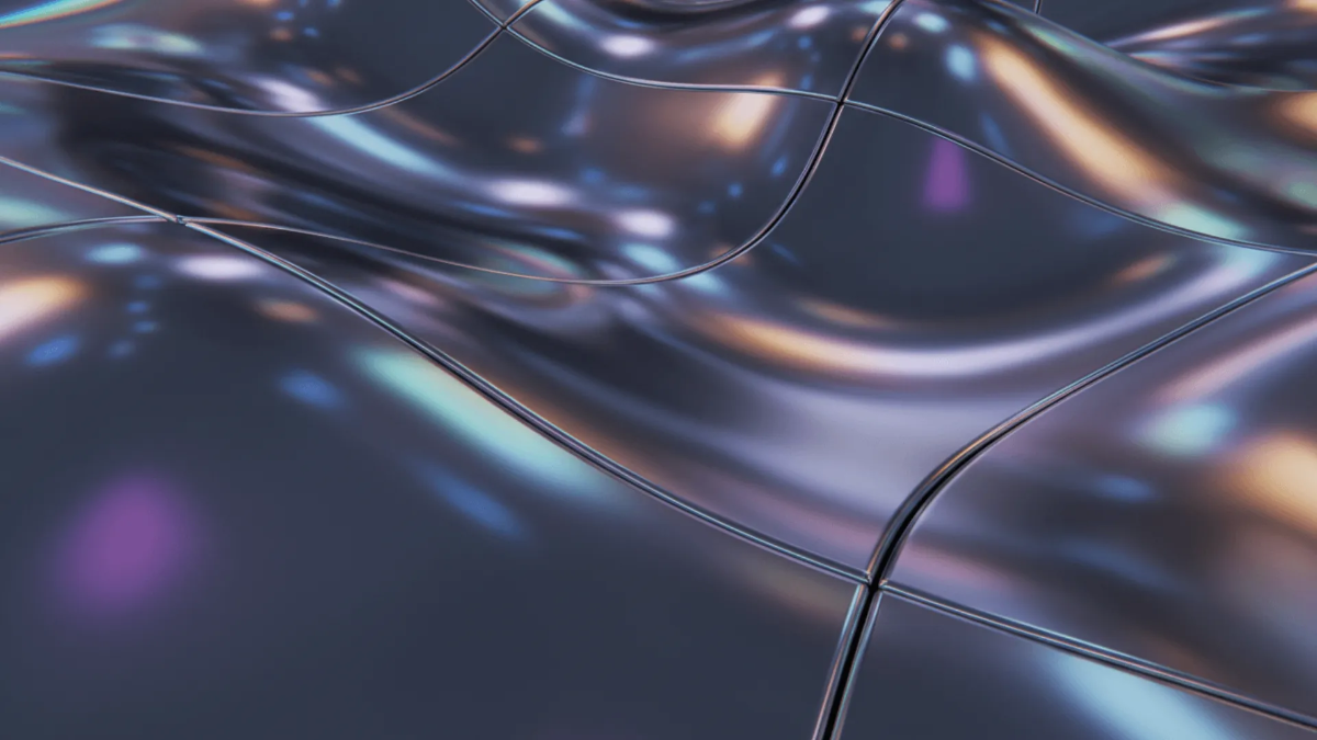 Free 3D Chrome Surface Background Template to Edit Online