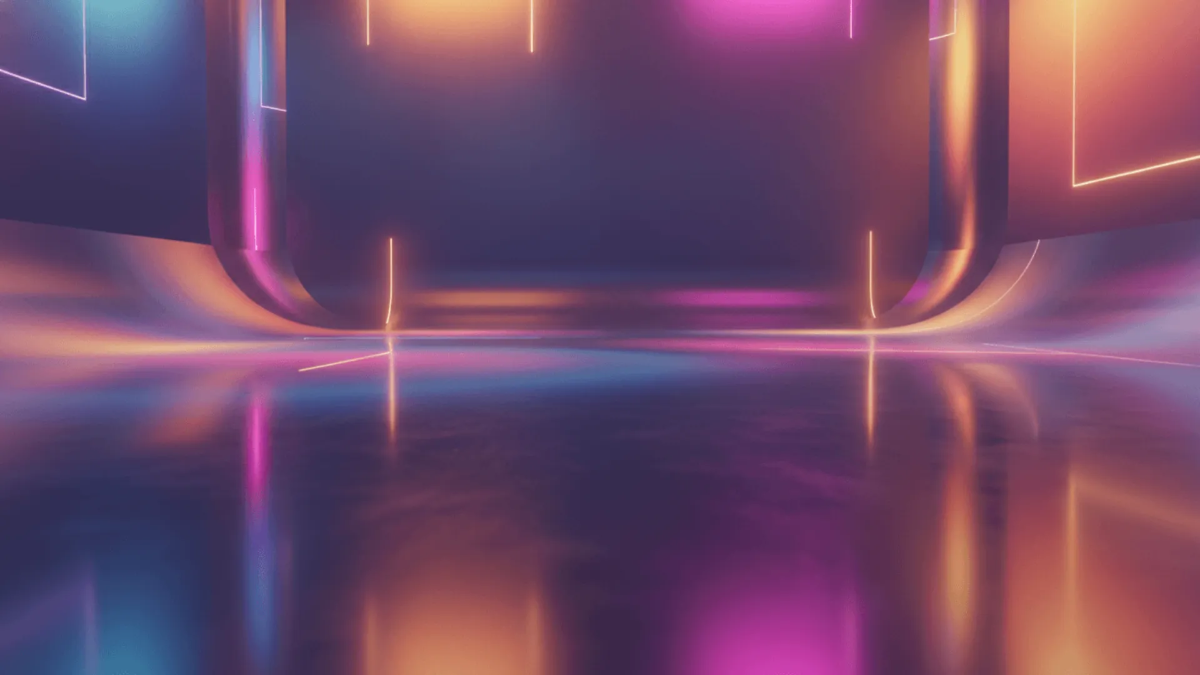 Free 3D Reflective Floor Background Template to Edit Online