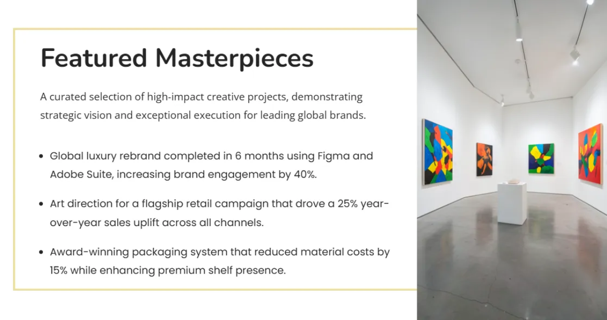 Free Elegant Nude Palette Portfolio Template to Edit Online